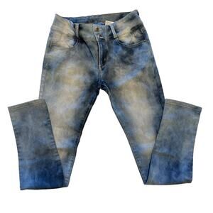 Blue Rope, Teen 9 Jeans, Tie Dye Blue, women's skinny jeans